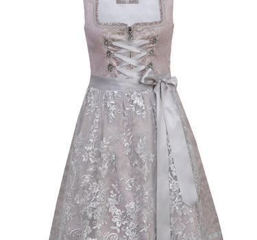 MarJo Dirndl "Anna" mit Spitzenschürze 695458 | Puderrosa 58cm