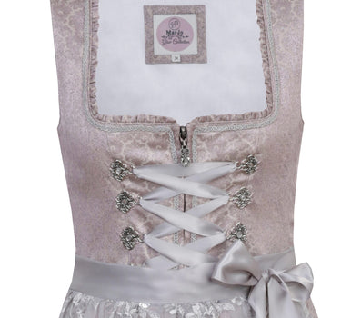 MarJo Dirndl "Anna" mit Spitzenschürze 695458 | Puderrosa 58cm