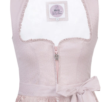 MarJo Dirndl "Dana" mit Spitzenschürze 699165 | Puderrosa 65cm