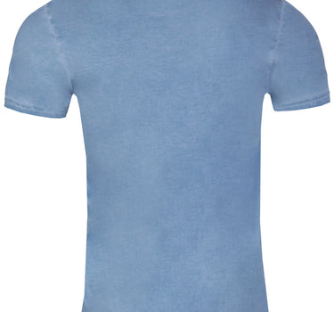 MarJo Herren Trachtenshirt "Guido" Hirschmotiv | Donaublau