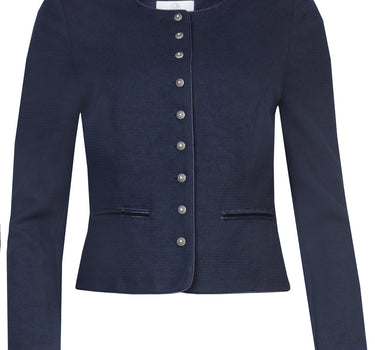 MarJo Damen Trachten Jacke "Britta" 184000 | Deep Ocean Blue