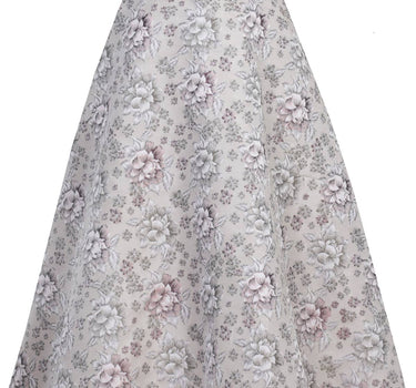 MarJo Damen Trachtenrock "Bianca" Blumenmuster 900070 | Champagner Mauve 70cm