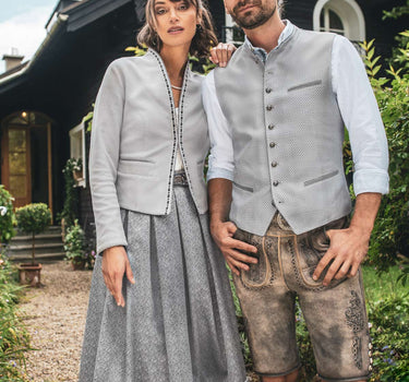 MarJo Damen Trachtenrock "Gisele" 65cm 900165 | Champagner