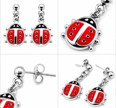 LUISIA Ohrhänger Marienkäfer - 925 Sterling Silber