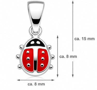 LUISIA Kettenanhänger Marienkäfer - 925 Sterling Silber