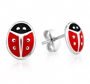 LUISIA Ohrstecker "Kinder Ohrringe Marienkäfer"  925 Silber
