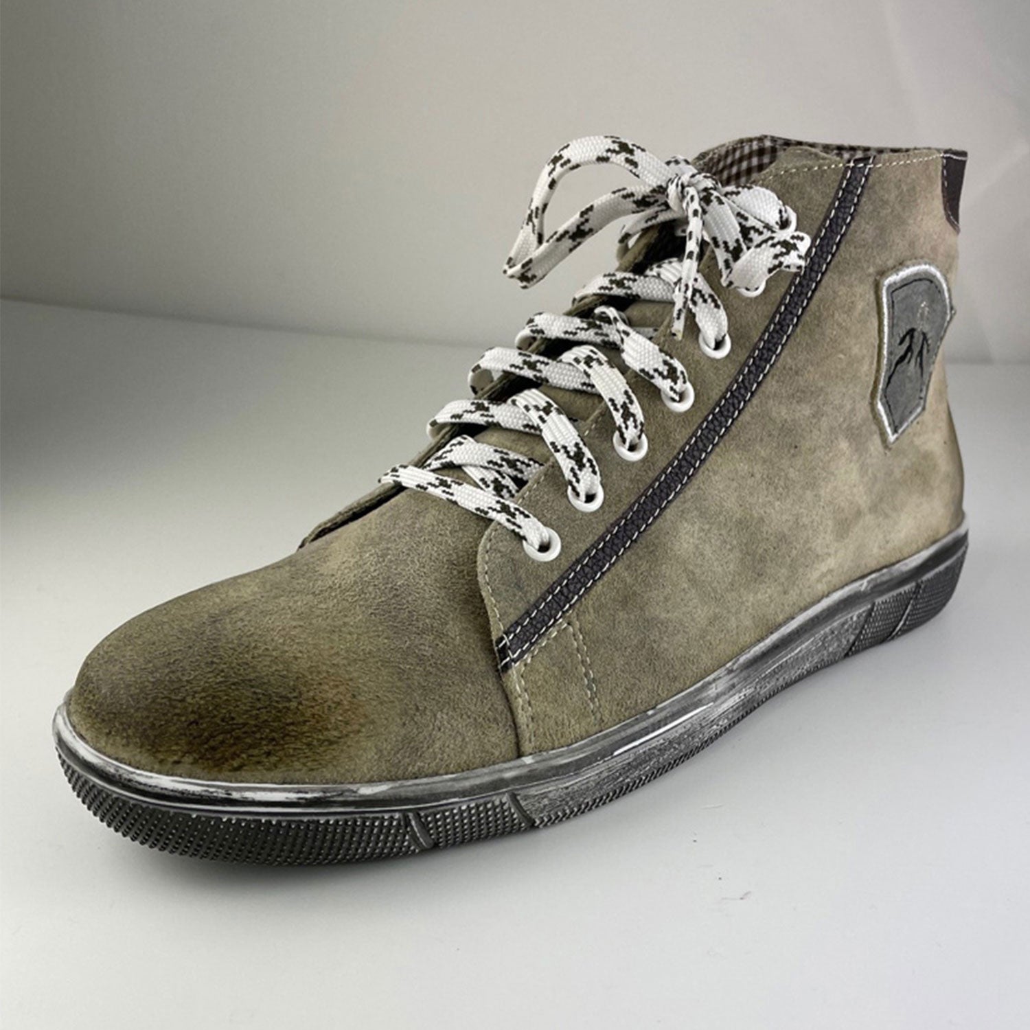 MADDOX Trachten Leder Schuhe Hohe Sneaker