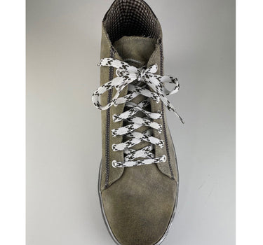 MADDOX Trachten Leder Schuhe Hohe Sneaker "Marinus" | Stein