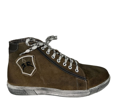 MADDOX Trachten Leder Schuhe Hohe Sneaker "Marinus" | Wood
