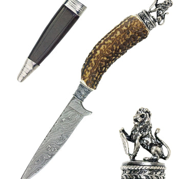 Funk Hirschhorn Trachtenmesser mit Zierfigur | Bayrischer Löwe