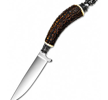 Funk Hirschhorn Trachtenmesser mit Zierfigur | Hirsch