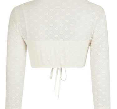 Nina von C. Dirndlbluse "Myalana" V-Ausschnitt 16471963 | Champagner