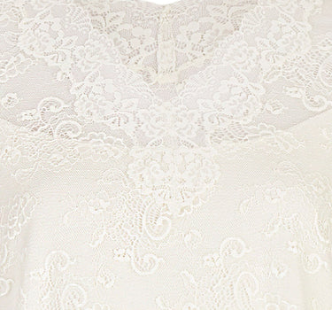 Nina von C. Spitzenshirt Halbarm Trachtenbluse 16460892 | Champagner