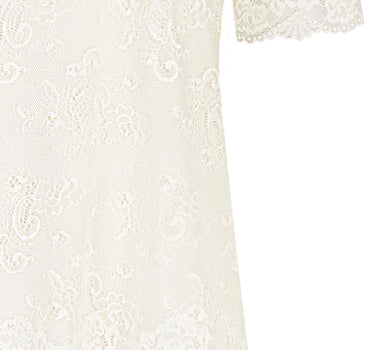 Nina von C. Spitzenshirt Halbarm Trachtenbluse 16460892 | Champagner