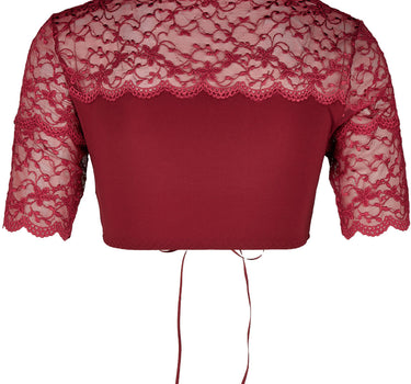 Nina von C. Spitzen Dirndlbluse "Linnea" Halbarm 48463971 | Red Berries