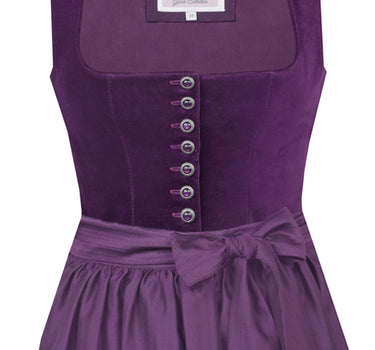 MarJo Trachten Dirndl "Nussdorf" 921070 | 70 cm - Brombeer