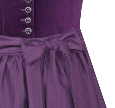 MarJo Trachten Dirndl "Nussdorf" 921070 | 70 cm - Brombeer