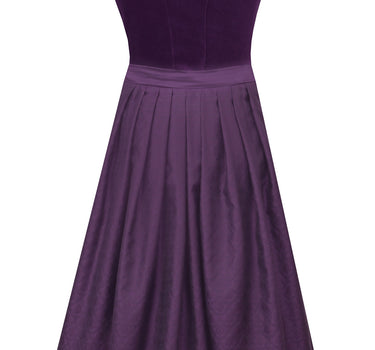 MarJo Trachten Dirndl "Nussdorf" 921070 | 70 cm - Brombeer