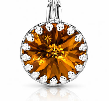LUISIA® Kronen Ohrringe "Vivana" mit Kristallen von Swarovski® | Light Topaz