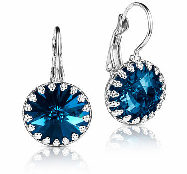 LUISIA® Kronen Ohrringe "Vivana" mit Kristallen von Swarovski® | Montana