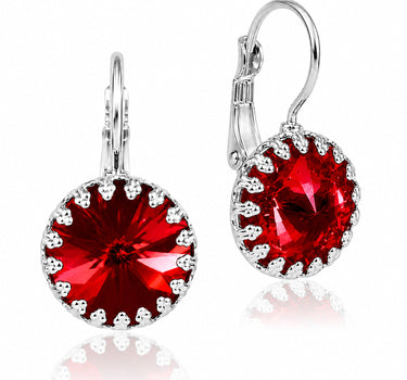 LUISIA® Kronen Ohrringe "Vivana" mit Kristallen von Swarovski® | Light Siam