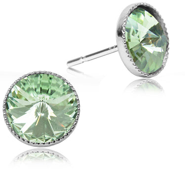 LUISIA® 6 mm Ohrstecker "Joy" mit Kristallen von Swarovski® | Chrysolite Hellgrün