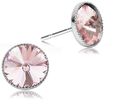 LUISIA® 6 mm Ohrstecker "Joy" mit Kristallen von Swarovski® | Light Rose