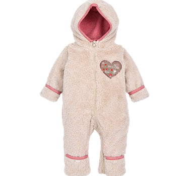 BONDI Baby Trachten Fleece Overall "I mog di" 86936 | Beige