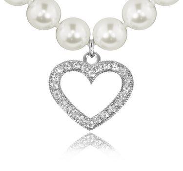 LUISIA® Halskette "Phoebe" mit Kristallen von Swarovski® | Kristall Creme