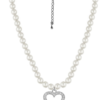 LUISIA Halskette "Phoebe" mit Kristallen von Swarovski | Kristall Creme