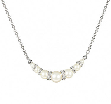 LUISIA® Perlencollier "Strassrondele" mit Kristallen von Swarovski® - 48345