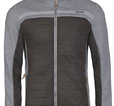 Piz Palü Herren Jacke "Ried" mit Stehkragen | Nadelgrün Grau