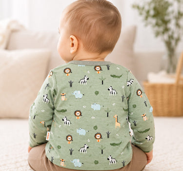 BONDI Baby Langarmshirt "Safariallover" 93967 | safari allover