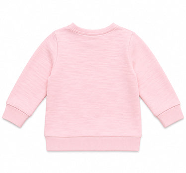 BONDI Baby Langarmshirt "Kätzchen" 93701 - Apricot / Schwarz | Pullover