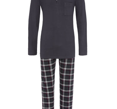 RINGELLA Herren Langarm Pyjama "Winter Colours" 2541223 | Asphalt Grau