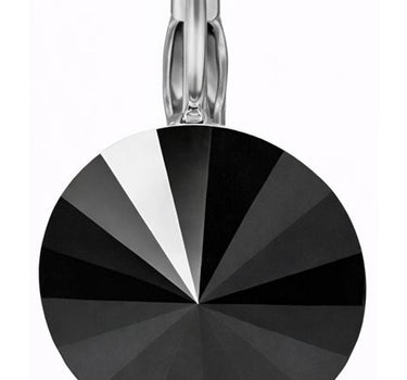 LUISIA® Ohrringe Rivoli mit Premium Kristallen - 14 mm | Jet / Schwarz