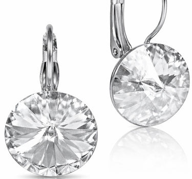 LUISIA® Ohrringe Rivoli mit Premium Kristallen - 14 mm | Kristall