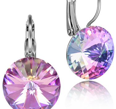 LUISIA® Ohrringe Rivoli mit Premium Kristallen - 14 mm | Vitrail Light