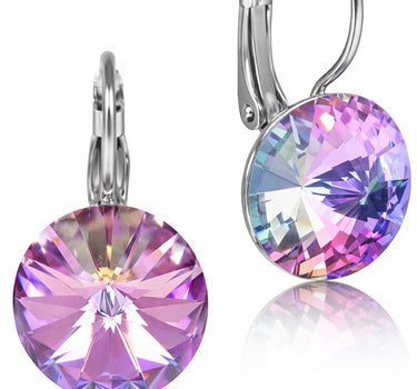 LUISIA® Ohrringe Rivoli mit Premium Kristallen - 14 mm | Vitrail Light