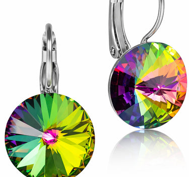 LUISIA® Ohrringe Rivoli mit Premium Kristallen - 14 mm | Vitrail Medium