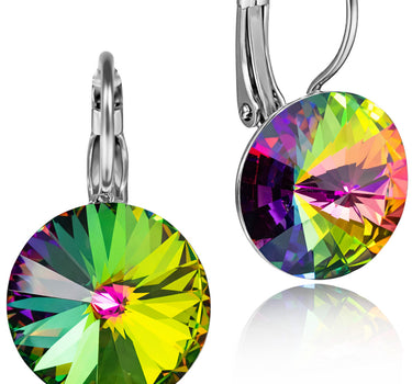 LUISIA® Ohrringe Rivoli mit Premium Kristallen - 14 mm | Vitrail Medium