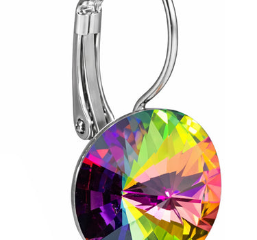 LUISIA® Ohrringe Rivoli mit Premium Kristallen - 14 mm | Vitrail Medium