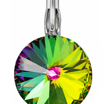 LUISIA® Ohrringe Rivoli mit Premium Kristallen - 14 mm | Vitrail Medium