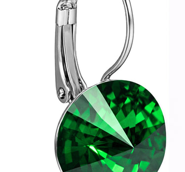 LUISIA® Ohrringe Rivoli mit Premium Kristallen - 12 mm | Majestic Green