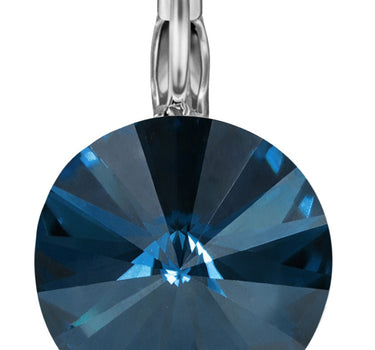 LUISIA® Ohrringe Rivoli mit Premium Kristallen - 12 mm | Denim Blue