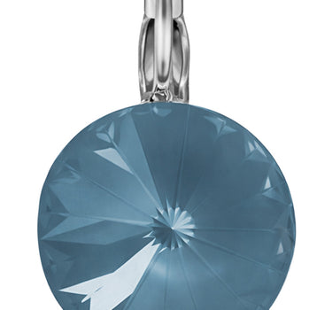 LUISIA® Ohrringe Rivoli mit Premium Kristallen - 14 mm | Matt Denim