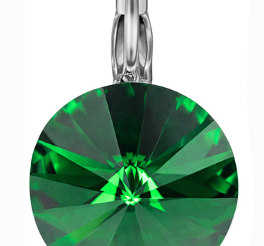 LUISIA® Ohrringe Rivoli mit Premium Kristallen - 12 mm | Majestic Green