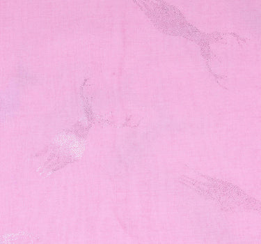 Trachten Halstuch Schal Uni mit Glitter Hirsch | Rosa