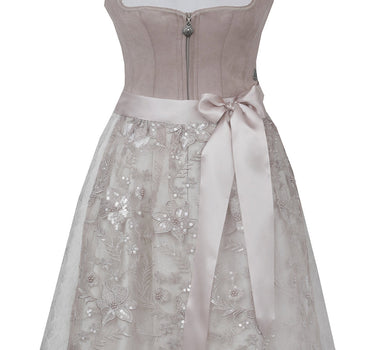MarJo Trachten Dirndl "Schongau" | Taupe - 65cm