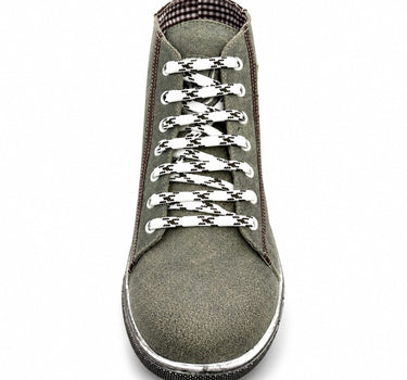 MADDOX Trachten Leder Schuhe Hohe Sneaker "Marinus" | Stein